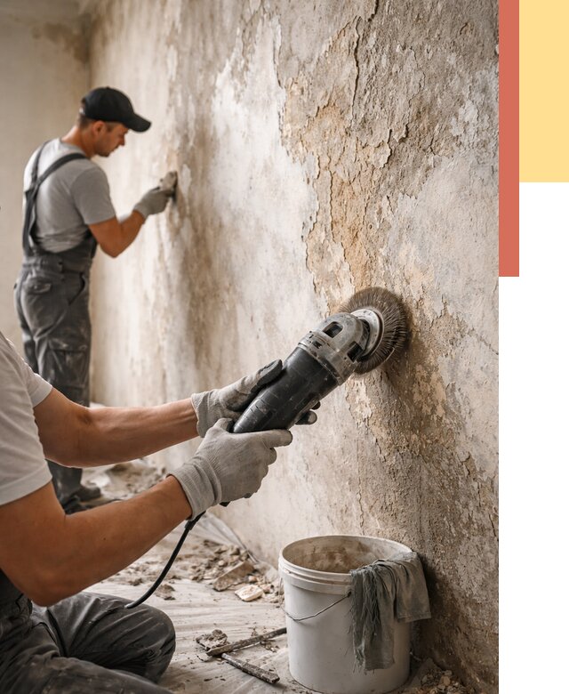 Снятие и удаление краски со стен в Кыштыме от 2181 руб. — ОТДЕЛОЧНИК-Кшт