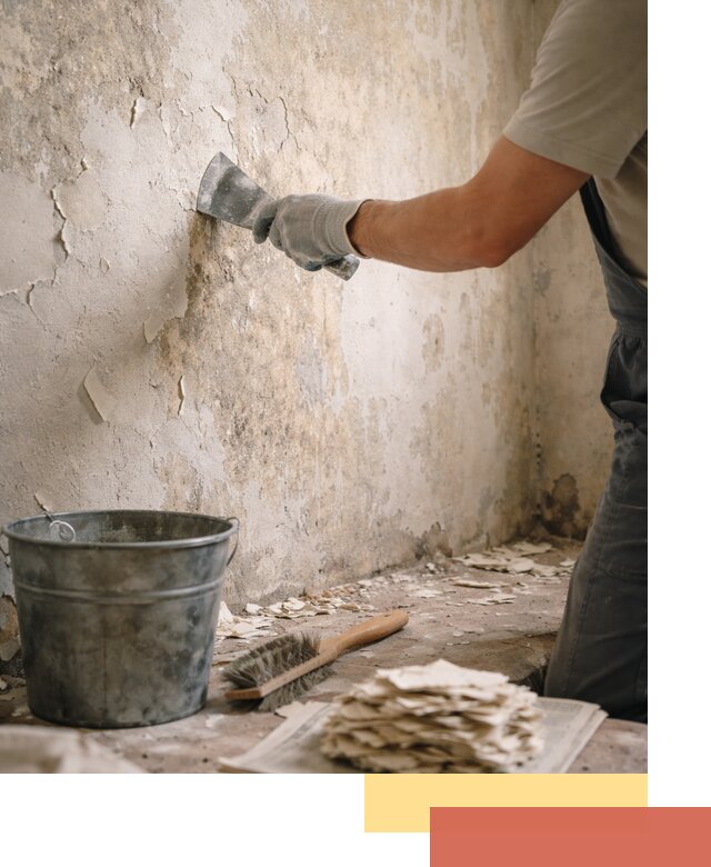 Удаление старой краски со стен в Кыштыме качественно и быстро