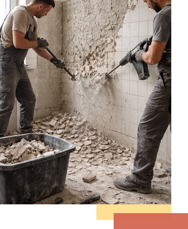 Демонтаж плитки со стен в Кыштыме быстро и аккуратно