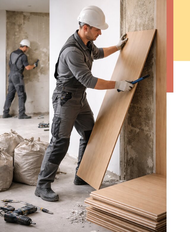 Демонтаж стеновых панелей в Кыштыме от 3635 руб. за м² быстро и недорого | ОТДЕЛОЧНИК-Кшт