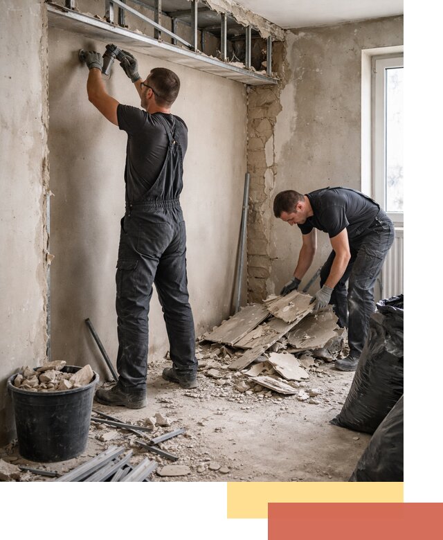 Демонтаж короба из гипсокартона в Кыштыме быстро и аккуратно