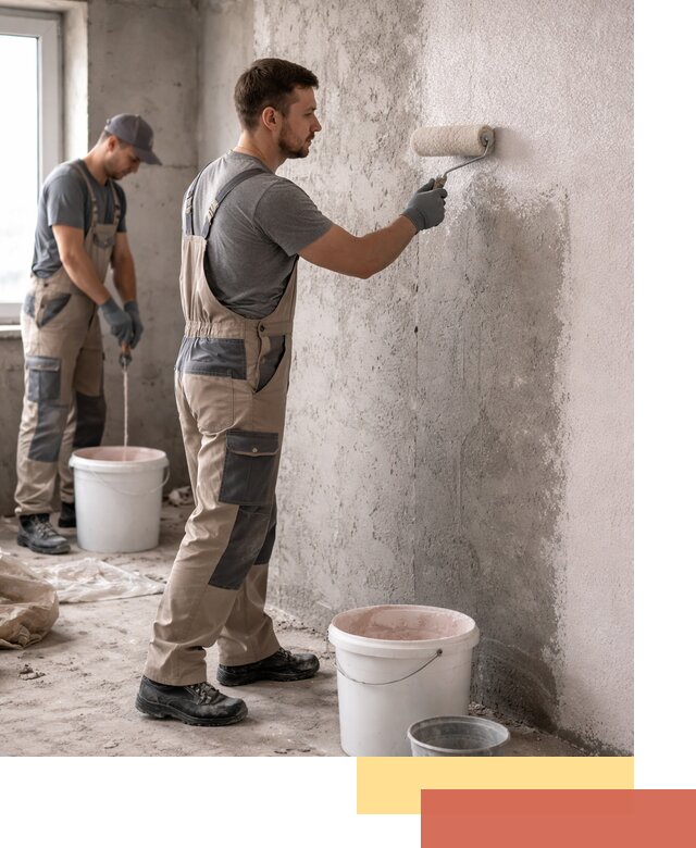 Нанесение бетоноконтакта на стены в Кыштыме для последующей отделки