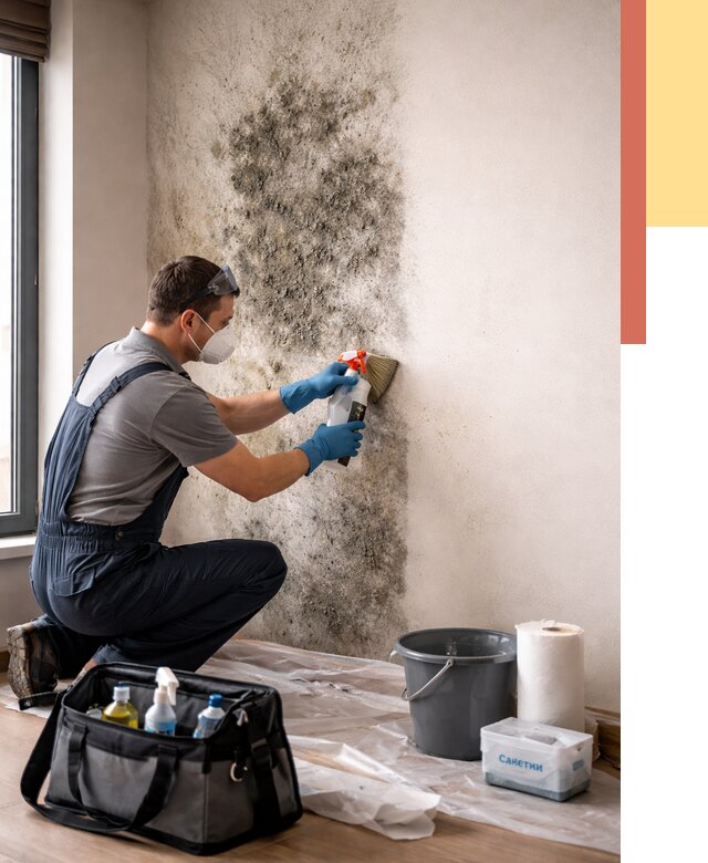 Удаление плесени со стен в Кыштыме от 2233 руб. — быстро и недорого | ОТДЕЛОЧНИК-Кшт
