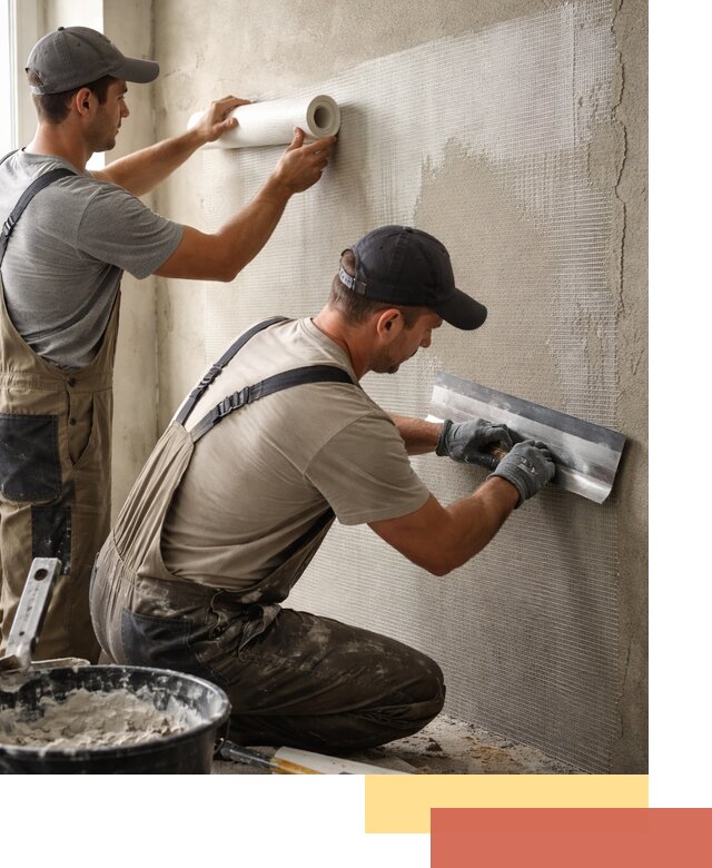 Армирование стен стеклосеткой в Кыштыме для прочной отделки