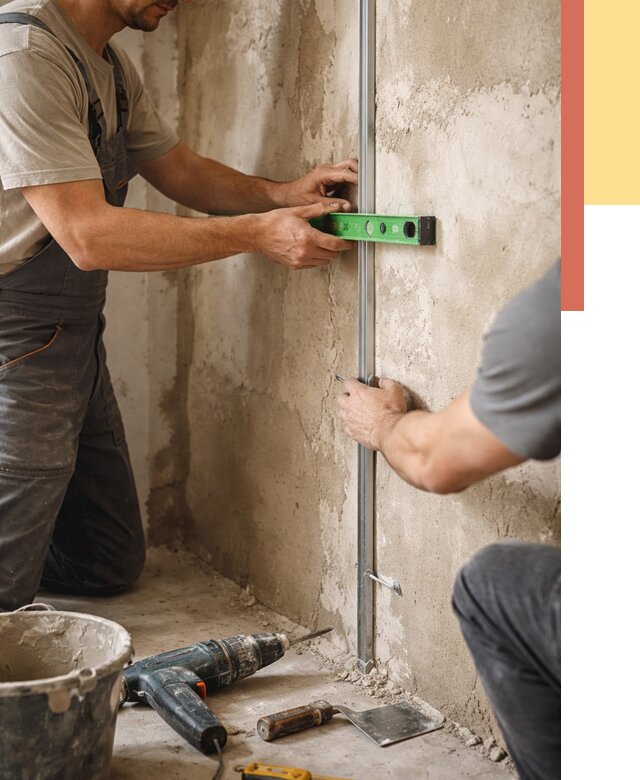 Установка штукатурных маяков в Кыштыме от 7270 руб. — быстро и недорого | ОТДЕЛОЧНИК-Кшт