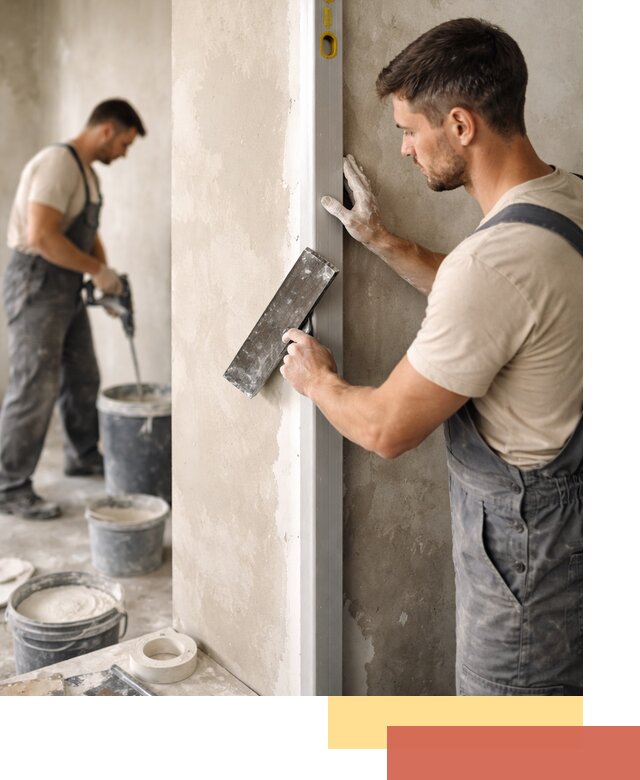 Выведение углов стен в Кыштыме: монтаж и оштукатуривание