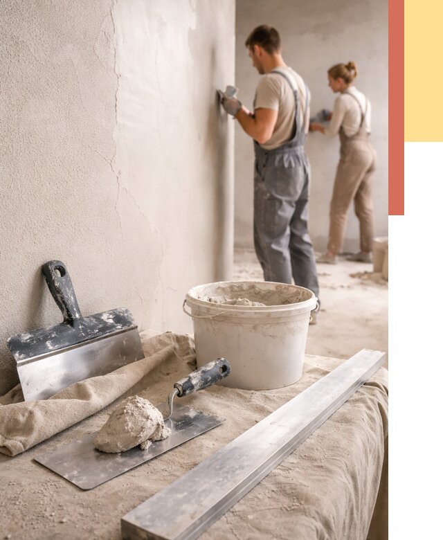 Штукатурка стен гипсовая в Кыштыме от 4674 руб/м2 — быстро и недорого | ОТДЕЛОЧНИК-Кшт