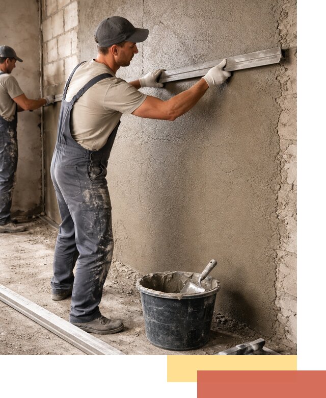 Штукатурка стен цементно-песчаная в Кыштыме профессионально