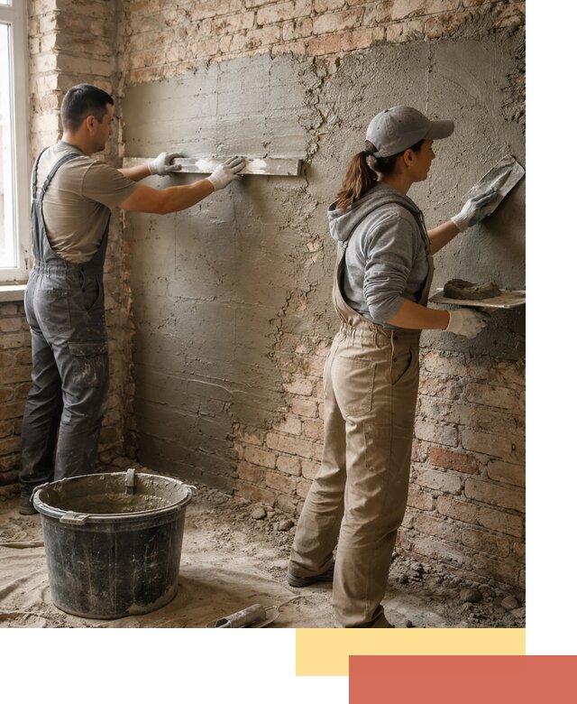 Штукатурка кирпичных стен в Кыштыме — качественно и надежно