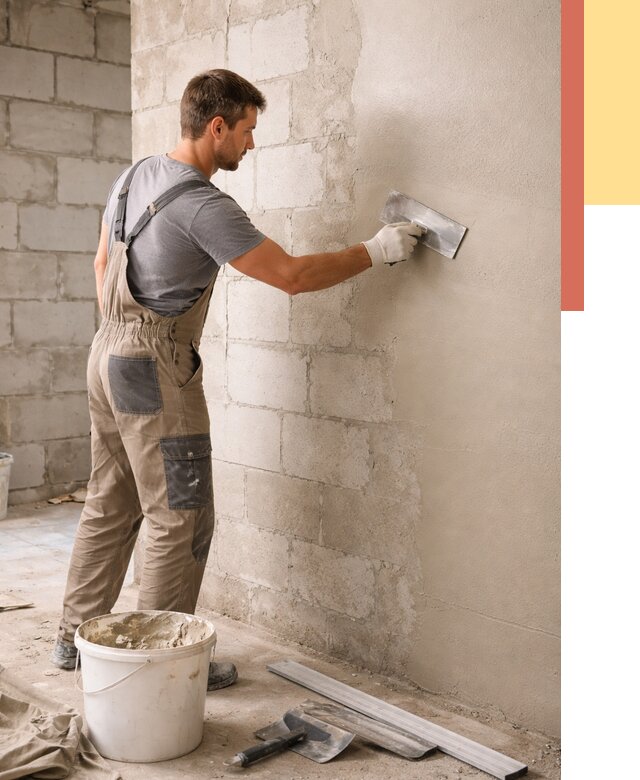 Штукатурка стен из газобетона в Кыштыме от 2181 руб./м2 — быстро и недорого | ОТДЕЛОЧНИК-Кшт