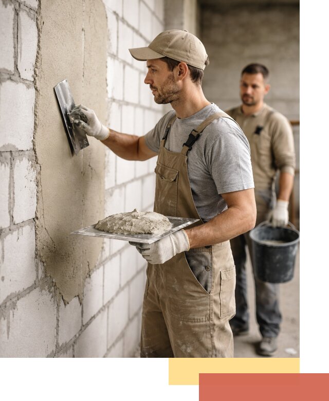 Штукатурка стен из газобетона в Кыштыме под ключ