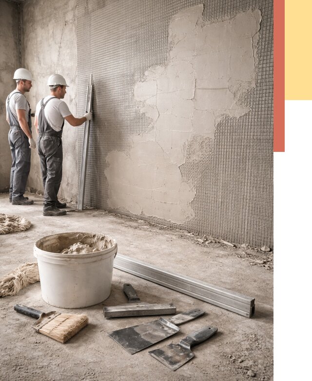 Штукатурка стен по сетке в Кыштыме от 5712 руб./м2 — быстро и недорого | ОТДЕЛОЧНИК-Кшт