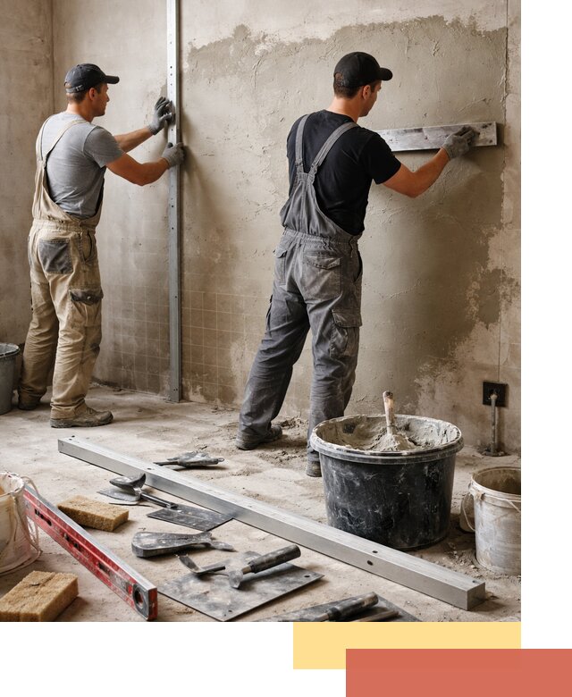 Профессиональная штукатурка стен под плитку в Кыштыме