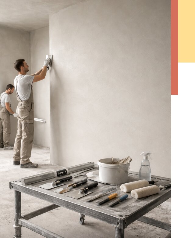 Штукатурка стен под покраску в Кыштыме от 4674 руб./м² — качественно и недорого | ОТДЕЛОЧНИК-Кшт