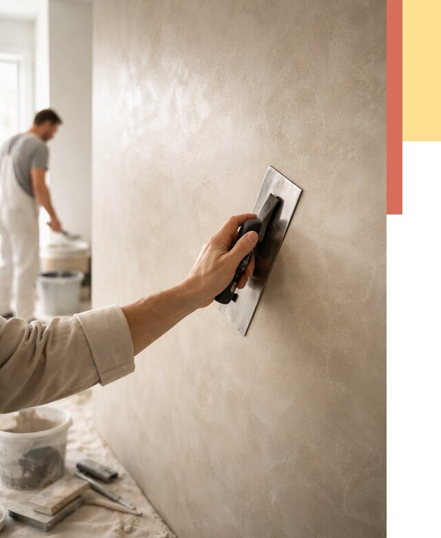 Венецианская штукатурка в Кыштыме от 3635 руб/м² — нанесение стен под ключ | ОТДЕЛОЧНИК-Кшт