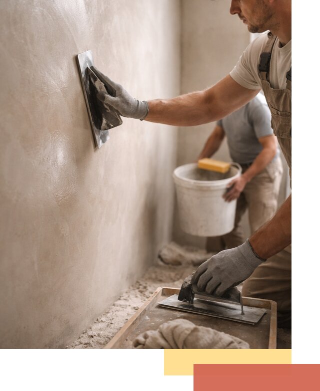 Нанесение марокканской штукатурки таделакт в Кыштыме