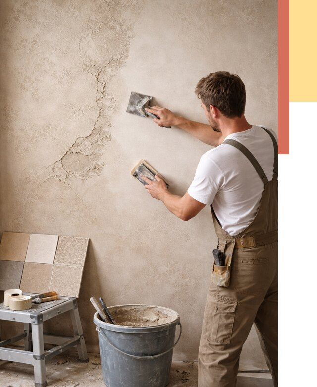 Ремонт декоративной штукатурки в Кыштыме от 4674 руб. под ключ | ОТДЕЛОЧНИК-Кшт