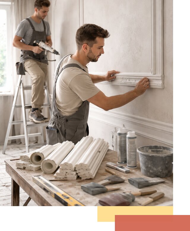 Монтаж лепнины на стены в Кыштыме профессионально и качественно