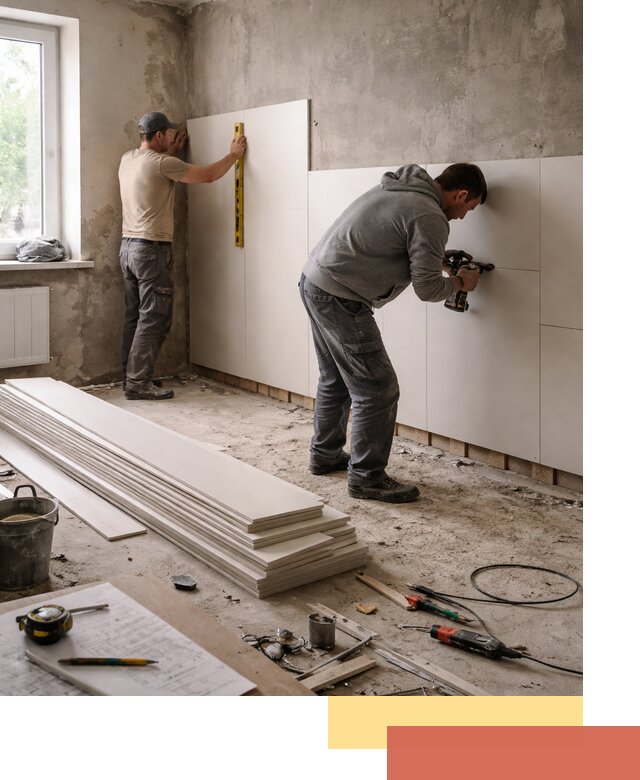 Монтаж ПВХ панелей на стены в Кыштыме качественно и быстро