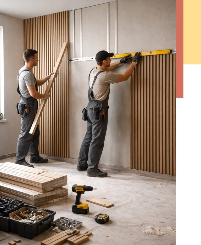 Монтаж реечных панелей на стены в Кыштыме от 1246 руб. — быстро и недорого | ОТДЕЛОЧНИК-Кшт