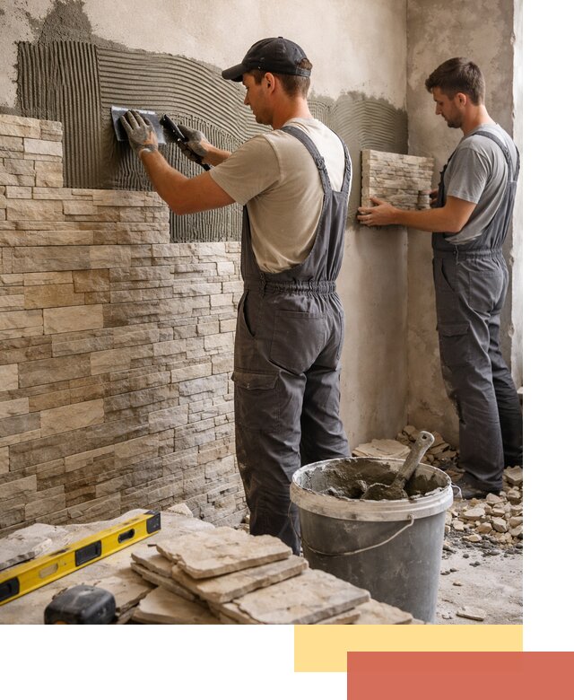 Монтаж искусственного камня в Кыштыме — облицовка стен и фасадов