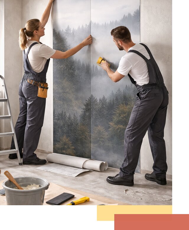 Поклейка фотообоев профессионально в Кыштыме под ключ