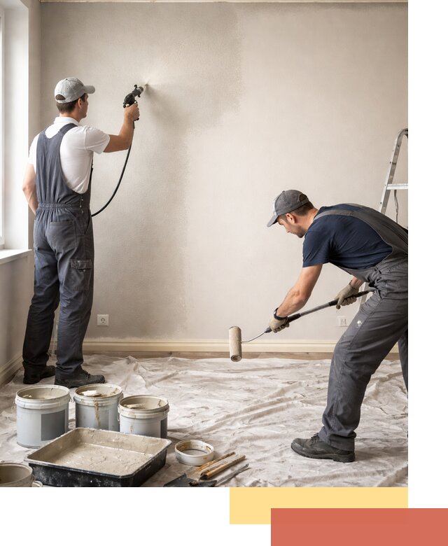 Покраска стен моющейся краской и защита поверхностей в Кыштыме