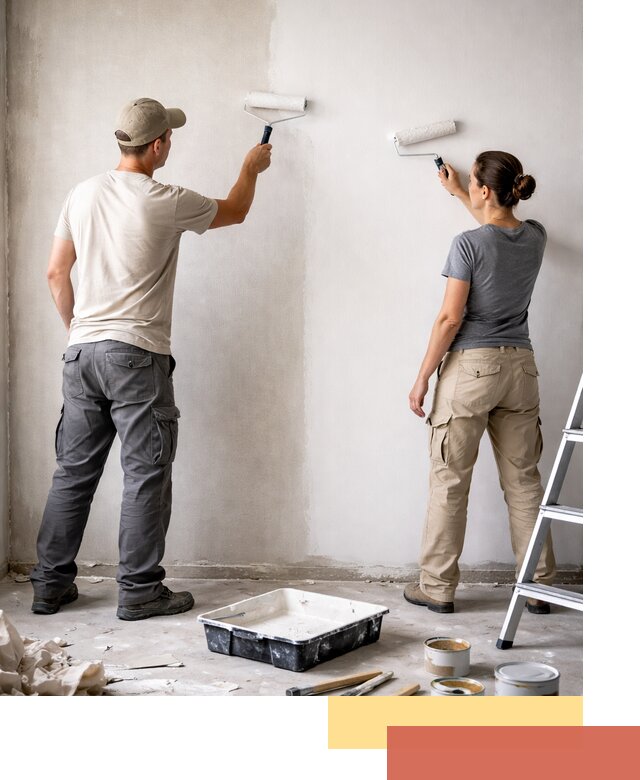 Окраска стен по стеклохолсту в Кыштыме качественно и долговечно