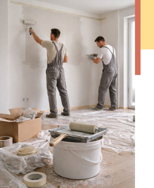 Покраска стен в квартире в Кыштыме от 2597 руб/м2 — быстро и недорого | ОТДЕЛОЧНИК-Кшт