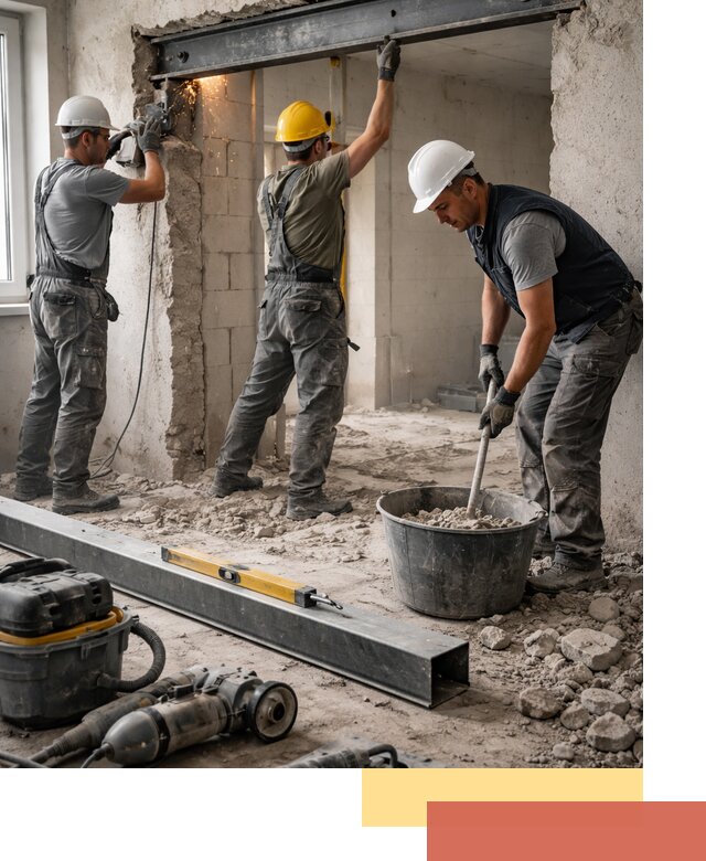 Создание проемов в стенах и несущих конструкциях в Кыштыме