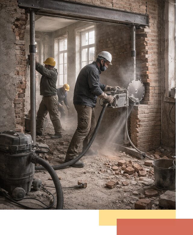 Прорезка проема в стене под дверной или оконный проем в Кыштыме