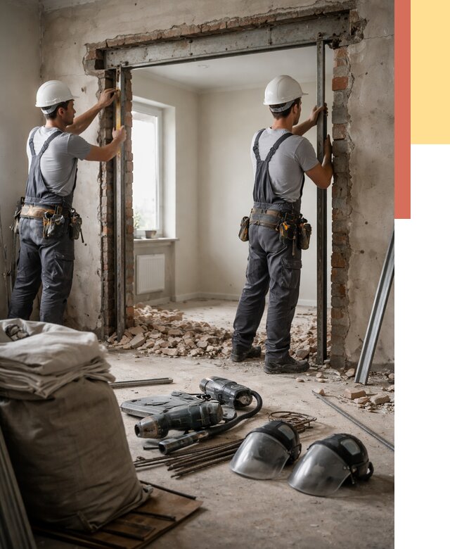 Расширение дверного проема в Кыштыме от 12983 руб. под ключ | ОТДЕЛОЧНИК-Кшт