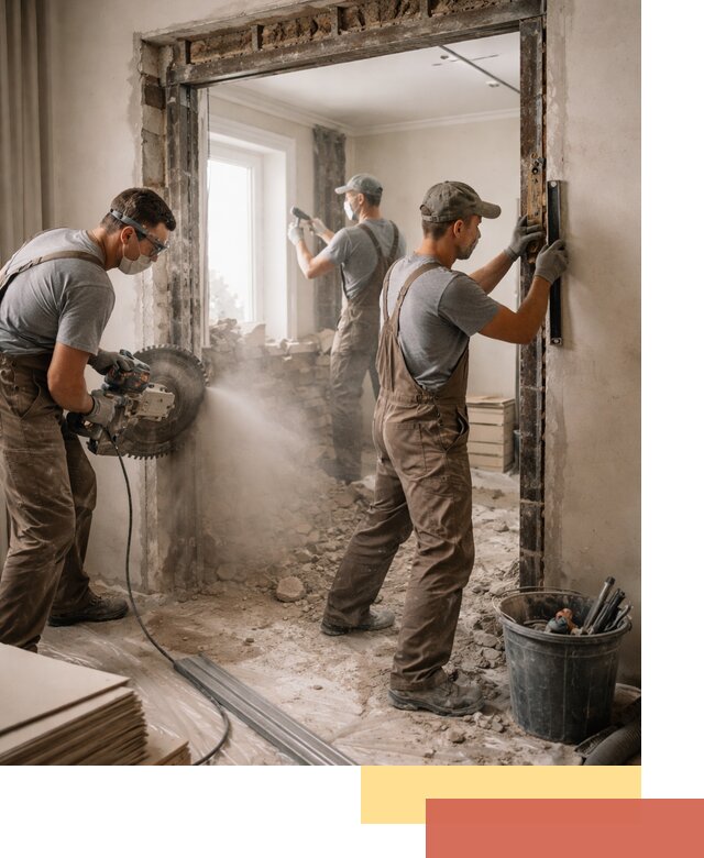 Расширение дверного проема под установку новой двери в Кыштыме