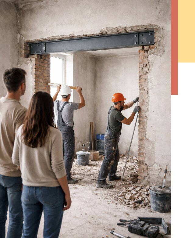 Усиление проема в стене в Кыштыме от 9867 руб. — усиление дверного проема металлоконструкцией | ОТДЕЛОЧНИК-Кшт