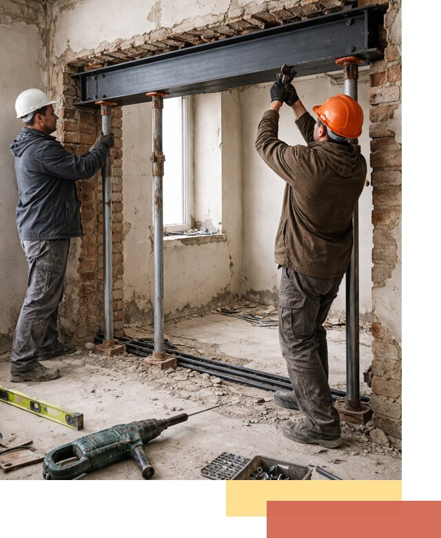 Усиление проема в стене в Кыштыме для расширения и безопасности