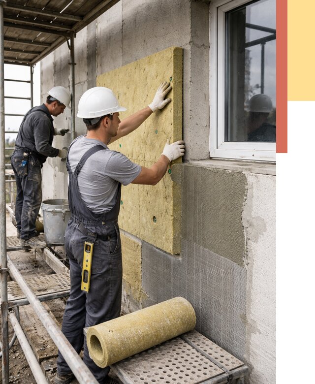 Утепление стен в Кыштыме от 4466 руб. под ключ — быстро и недорого | ОТДЕЛОЧНИК-Кшт