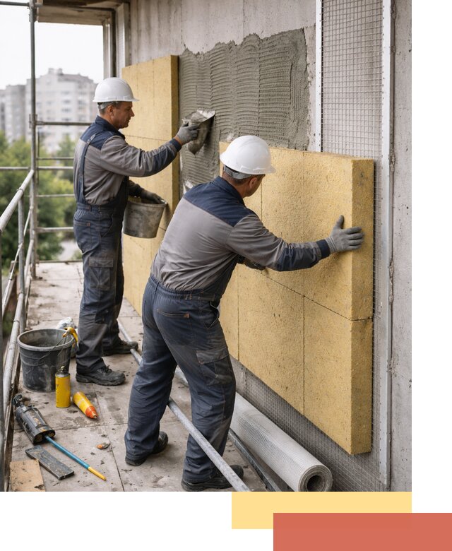 Утепление стен зданий и домов в Кыштыме качественно и надежно