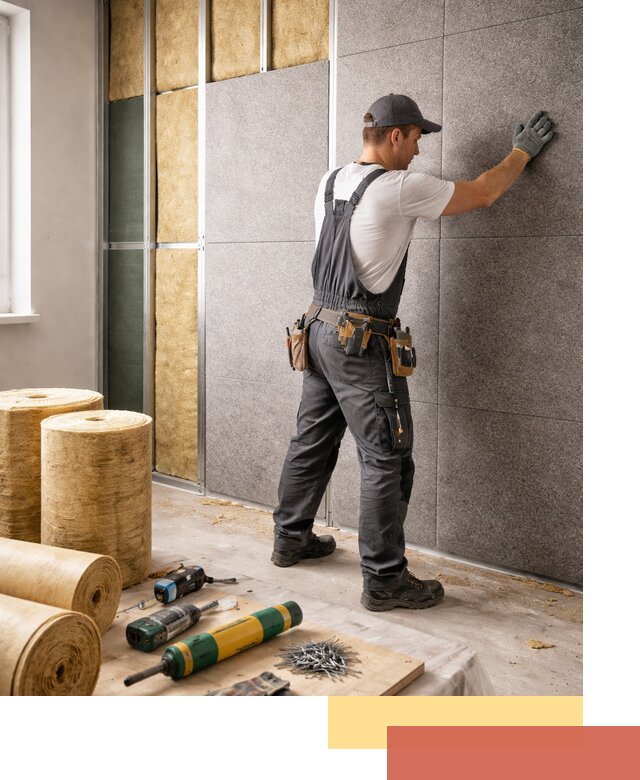 Профессиональная шумоизоляция стен в Кыштыме для квартиры и офиса