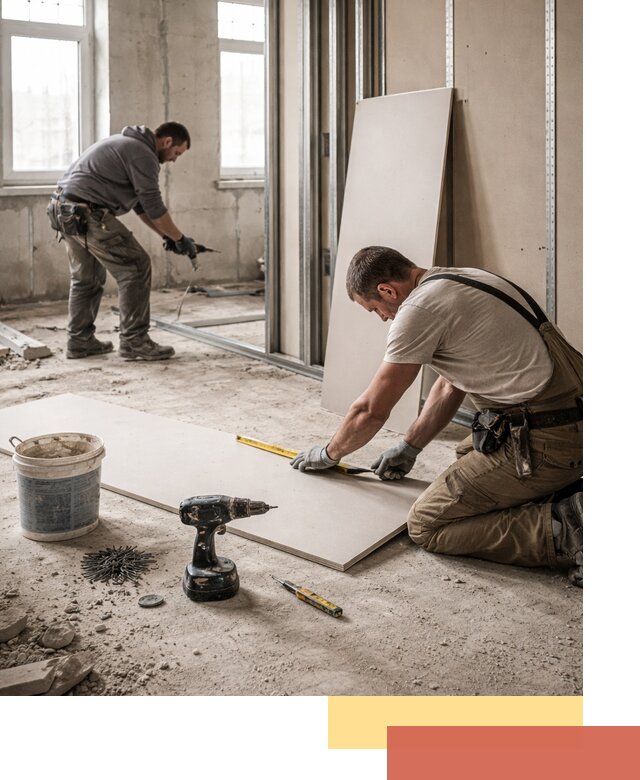 Кладка перегородок из ПГП под ключ в Кыштыме