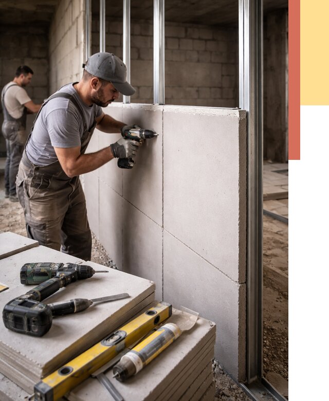 Кладка влагостойких перегородок ПГП в Кыштыме от 1246 руб. под ключ | ОТДЕЛОЧНИК-Кшт