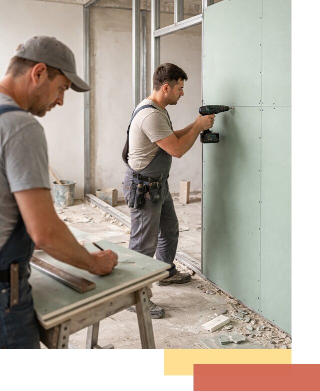 Перегородки из влагостойкого гипсокартона под ключ в Кыштыме