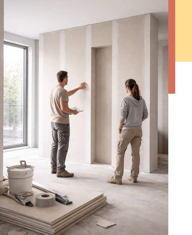 Зонирующая перегородка из гипсокартона в Кыштыме от 2908 руб. под ключ | ОТДЕЛОЧНИК-Кшт