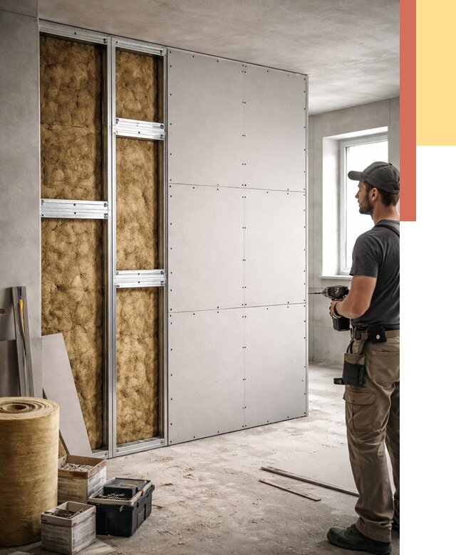 Усиленная перегородка под навеску в Кыштыме от 13294 руб. — монтаж под ключ | ОТДЕЛОЧНИК-Кшт