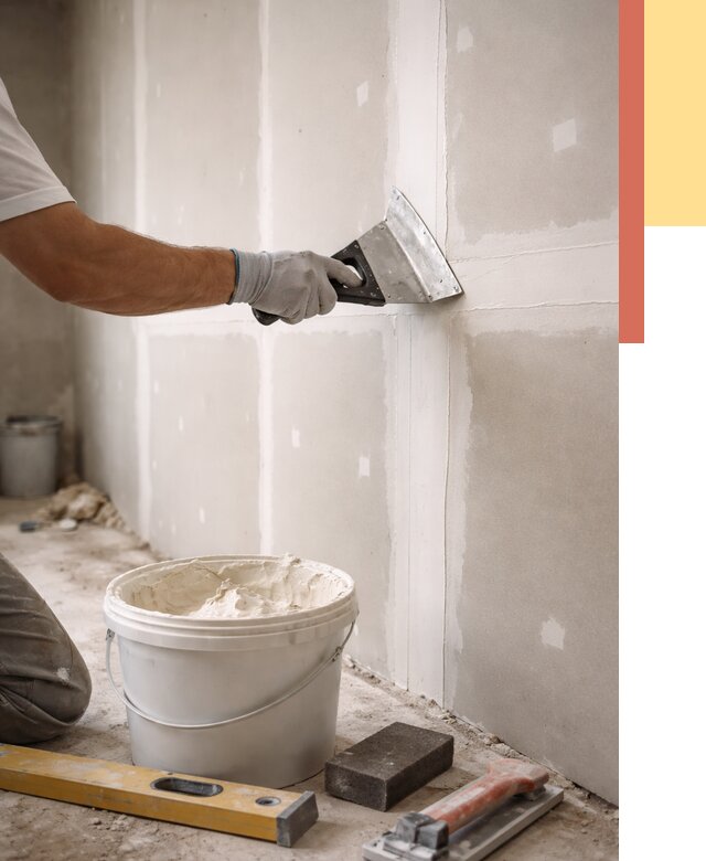 Шпаклевка перегородок из гипсокартона в Кыштыме от 2597 руб. — услуги ОТДЕЛОЧНИК-Кшт