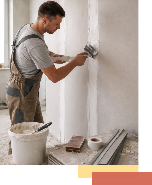 Шпаклевка перегородок из гипсокартона в Кыштыме качественно и быстро