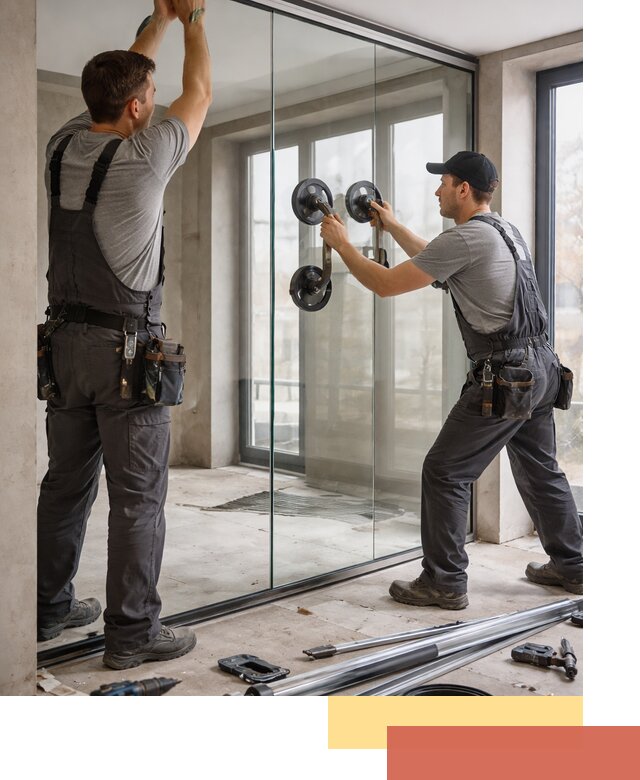 Цельностеклянные перегородки под ключ в Кыштыме