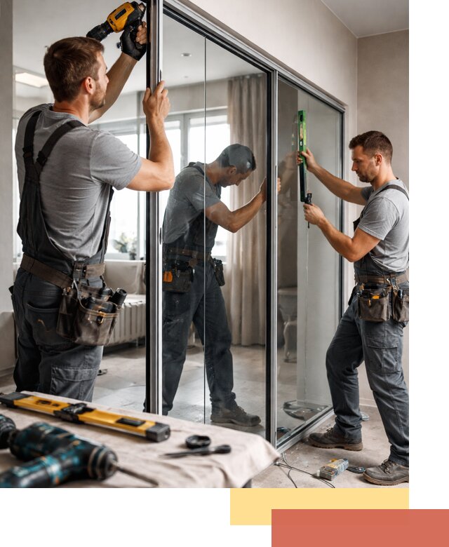 Каркасные стеклянные перегородки под ключ в Кыштыме