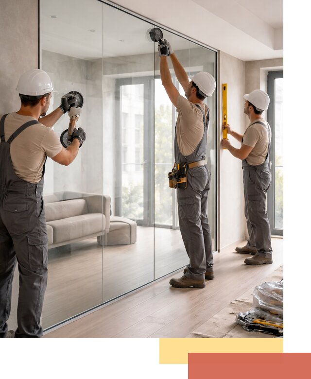 Перегородки из закаленного стекла в Кыштыме для офисов и квартир