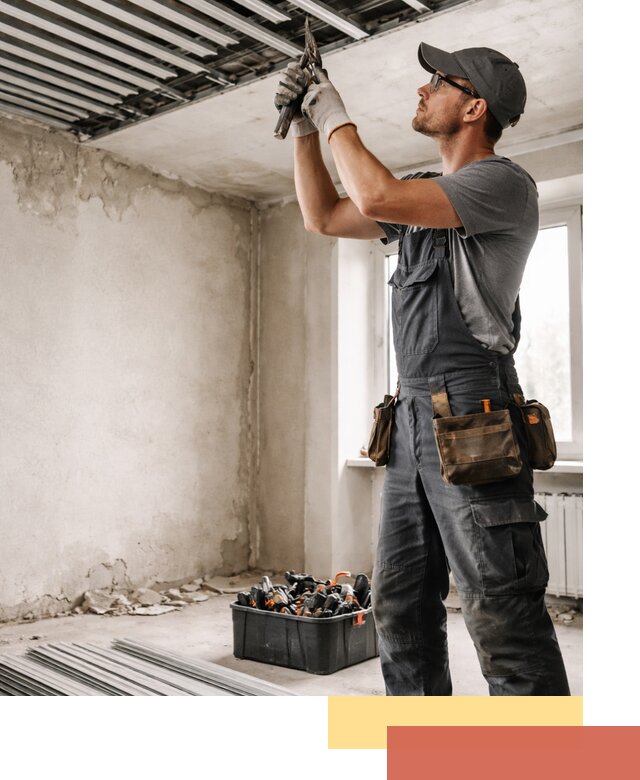 Демонтаж реечного потолка в Кыштыме быстро и аккуратно