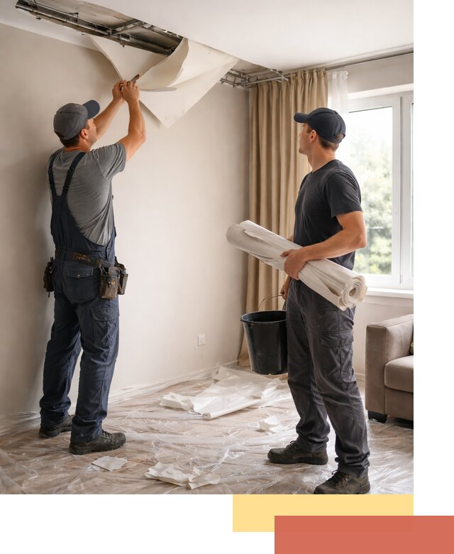 Демонтаж натяжного потолка в Кыштыме быстро и аккуратно